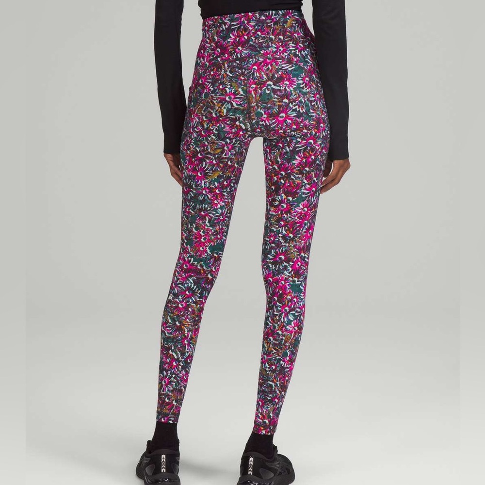 Lululemon Floral Electric Multi Swift Speed Leggings - Picture 3 of 6